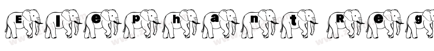 Elephant Regular 商用须字体转换